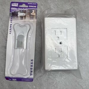 Self closing Outlet Covers and Sliding Door Lock